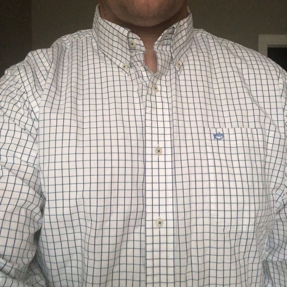 Like new Southern Tide checkered button down